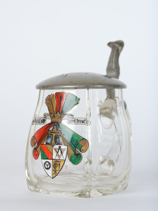 Bierkrug einer Karlsruher Studentenverbindung