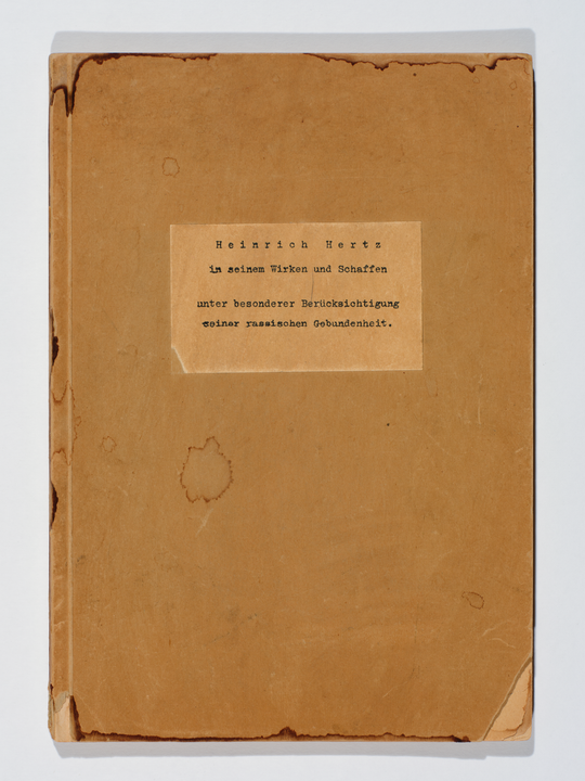 Rassistische Schrift über Heinrich Hertz