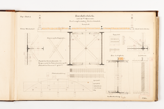 Ferdinand Lehn: Übungszeichnungen aus dem Bauingenieurstudium, Seite 4.