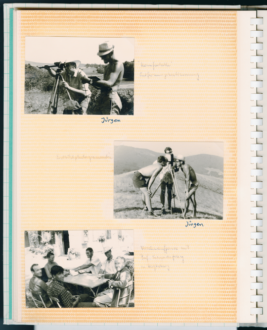 Fotoalbum zum Vermessungsstudium an der Technischen Hochschule Karlsruhe, ab 1967, Auswahlansicht 5 von 5. Fotografie: Amadeus Bramsiepe und Jonas Zilius.