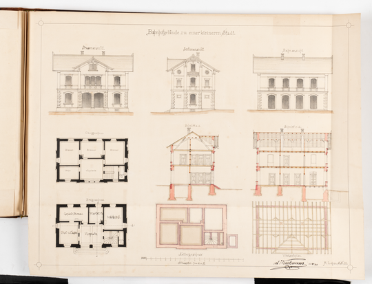 Ferdinand Lehn: Übungszeichnungen aus dem Bauingenieurstudium, Seite 15.