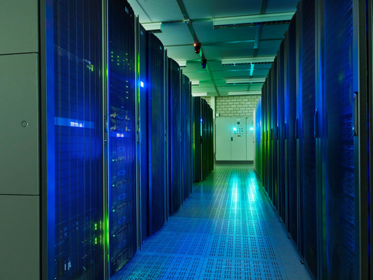 Rechnerschränke im Rechenzentrum des KIT, Aufnahme 2010. Bildrechte: Karlsruher Institut für Technologie.