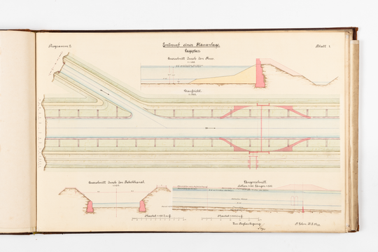 Ferdinand Lehn: Übungszeichnungen aus dem Bauingenieurstudium, Seite 18.