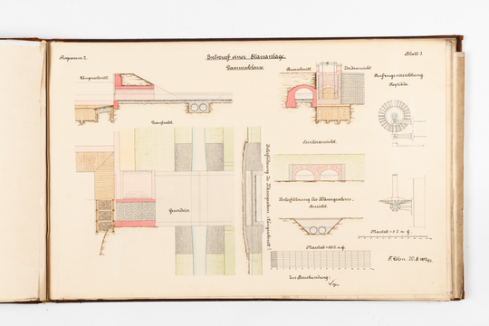 Ferdinand Lehn: Übungszeichnungen aus dem Bauingenieurstudium, Seite 20.