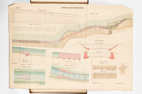 Ferdinand Lehn: Übungszeichnungen aus dem Bauingenieurstudium, Seite 21.