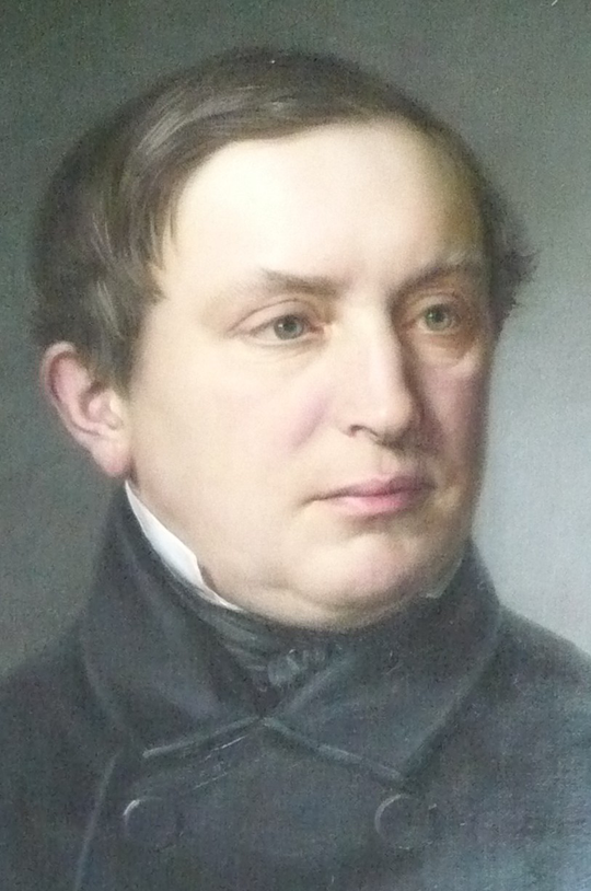 Portraitgemälde von Karl Weltzien, ca. 1850, Öl auf Leinwand. Privatbesitz.