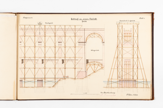 Ferdinand Lehn: Übungszeichnungen aus dem Bauingenieurstudium, Seite 30.