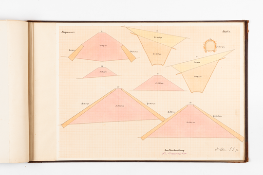 Ferdinand Lehn: Übungszeichnungen aus dem Bauingenieurstudium, Seite 34.