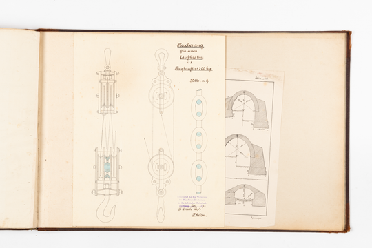Ferdinand Lehn: Übungszeichnungen aus dem Bauingenieurstudium, Seite 43.