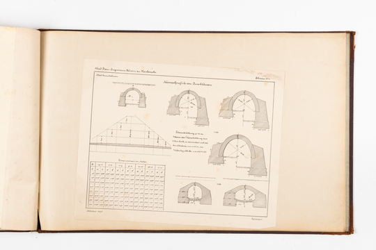 Ferdinand Lehn: Übungszeichnungen aus dem Bauingenieurstudium, Seite 44.