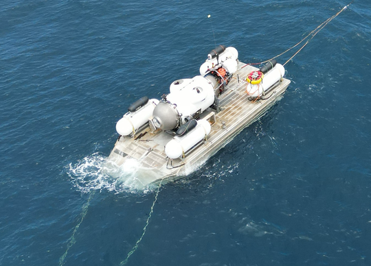 Das Tauchboot aus der Luft gesehen, Aufnahme 11.07.2022. Bildrechte: Alexander Waibel.
