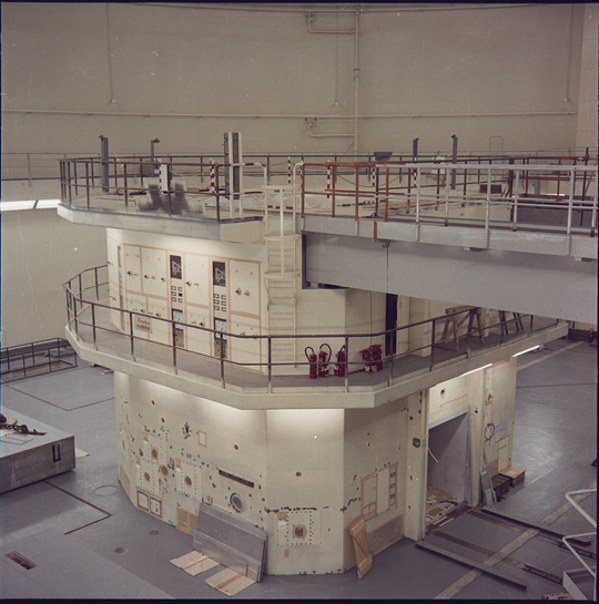 Reaktorblock, 01.09.1960, Fotografie unbekannter Urheberschaft. KIT-Archiv 28028/12697.