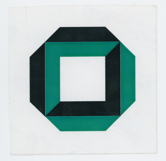 Logo der Universität Karlsruhe (TH), 1975, Entwurf: Rolf Lederbogen. KIT-Archiv 28009/93.