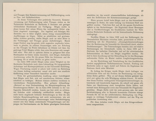 Merkel, [Heinrich]: [Nachruf auf] Obergeometer Dr. Josef Bürgin, in: Vereins-Schrift des Badischen Geometer-Vereins 27/2 (1917), S. 26-27.