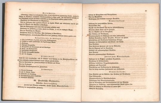 Programm der Großherzoglich Badischen Polytechnischen Schule Karlsruhe für das Jahr 1832-33, Seite 10-11.