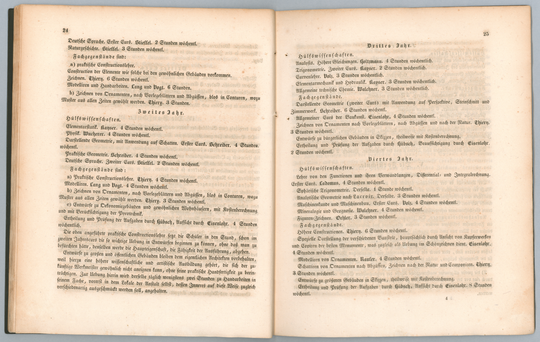 Programm der Großherzoglich Badischen Polytechnischen Schule Karlsruhe für das Jahr 1832-33, Seite 24-25.