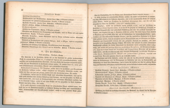 Programm der Großherzoglich Badischen Polytechnischen Schule Karlsruhe für das Jahr 1832-33, Seite 26-27.