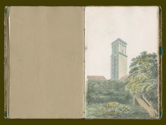 Skizzenbuch eines Architekten